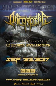 Archspire (Album Release) :: 333 Hall @ 333 | Vancouver | British Columbia | Canada
