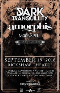 DARK TRANQUILLITY / AMORPHIS / MOONSPELL / OMNIUM GATHERUM :: Rickshaw Theatre @ Rickshaw Theatre | Vancouver | British Columbia | Canada