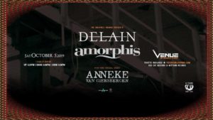 DELAIN | AMORPHIS | Anneke Van Giersbergen @ Venue Nightclub | Vancouver | British Columbia | Canada