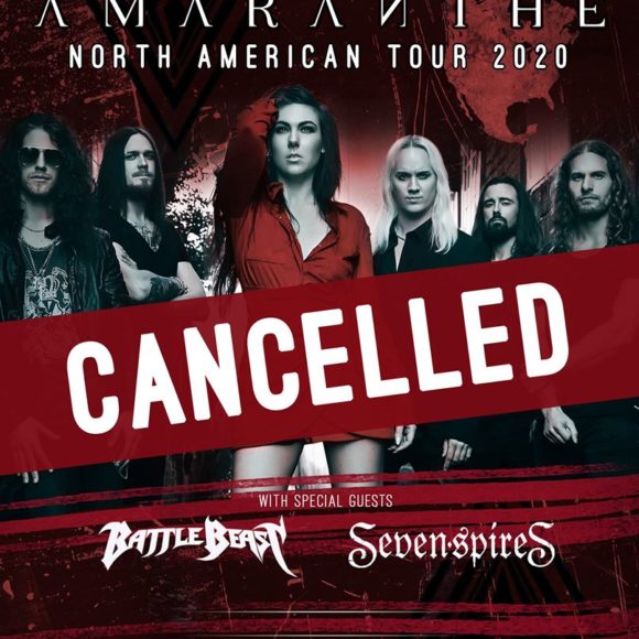 AMARANTHE Announce The Cancellation Of Their North American 2020 Tour