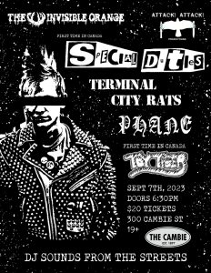 SPECIAL DUTIES // TERMINAL CITY RATS // PHANE // TOY TIGER @ The Cambie