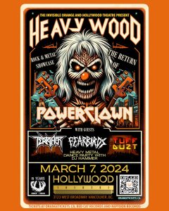 POWERCLOWN RETURNS AT HEAVY WOOD "THE ROCK & METAL SHOWCASE" @ Hollywood Theatre